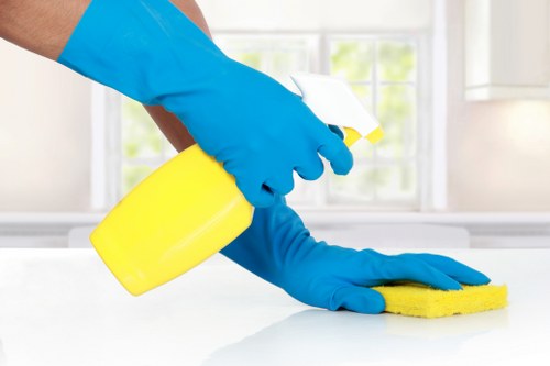 Post construction cleaning in an Enfield property with detailed surface care