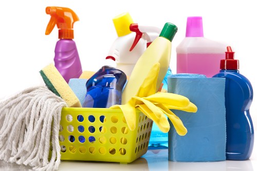 Clean and organised living room after house cleaning in Enfield